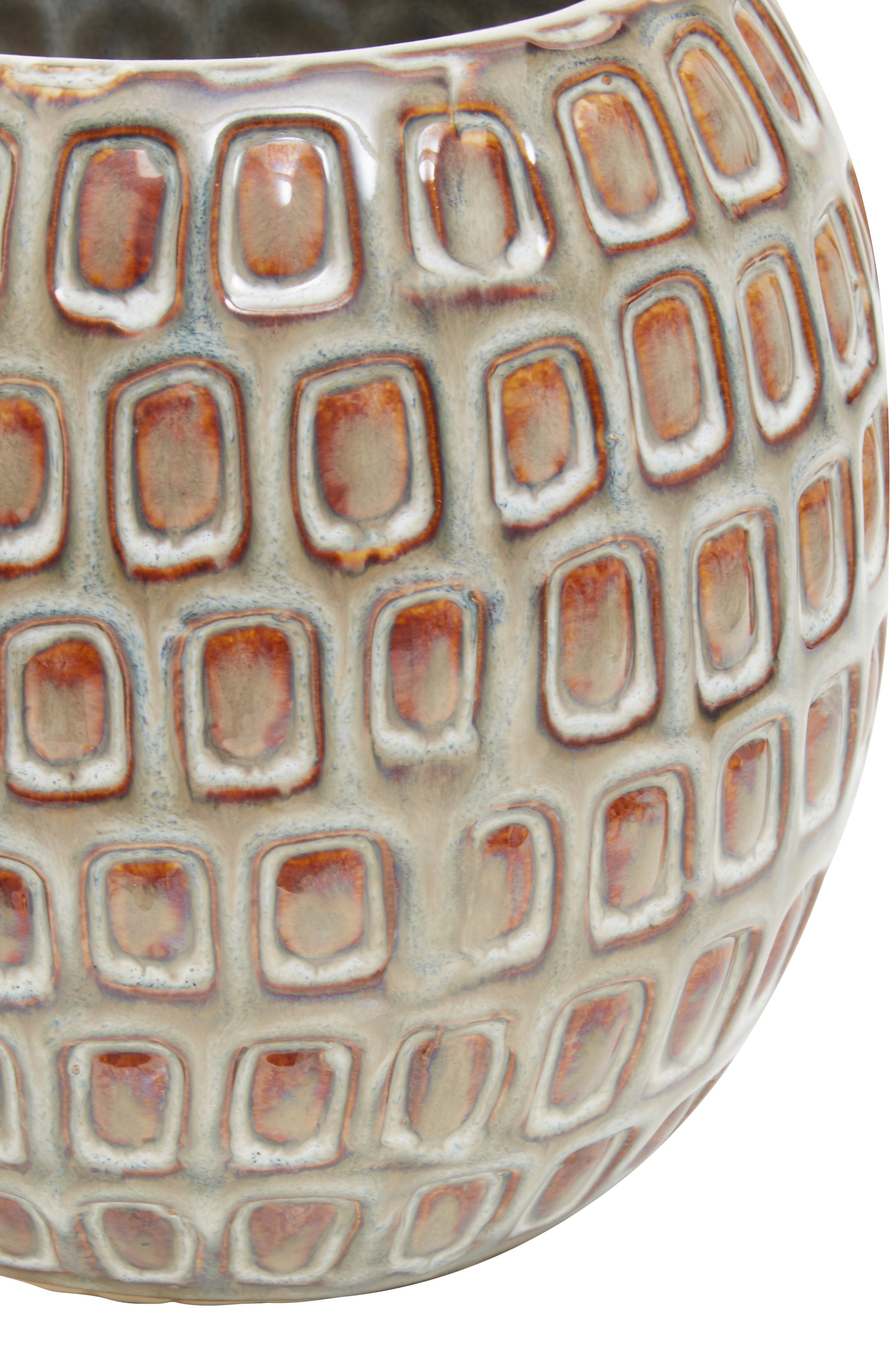 Borello Handcrafted Geometric Ceramic Planter | Small